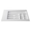 Icon Technologies® 00180 - White Plastic Cutlery Tray With Compartments -Rv Equipment 00180