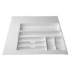 Icon Technologies® 00182 - White Plastic Cutlery Tray With Compartments -Rv Equipment 00182
