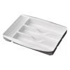 Icon Technologies® 00191 - White Plastic Sliding Cutlery Tray With Compartments -Rv Equipment 00191