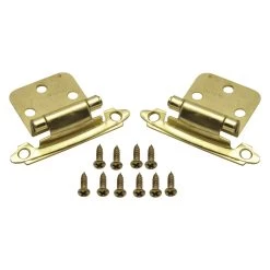 AP Products® - Brass Self-Closing Flush Mount Cabinet Door Hinges