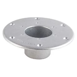 AP Products® 013-1112 - 2-1/4 Round Chrome Flush Mount Table Leg Base
