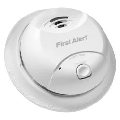 First AlertĀ® - Battery White Surface Mount Smoke Alarm