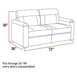 Thomas Payne® - 72" Altoona Tri-Fold RV Sofa -Rv Equipment 2020134969 6