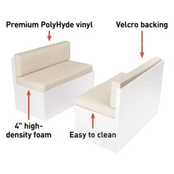 Thomas Payne® 2021100491 - 40" Altoona RV Dinette Replacement Cushions -Rv Equipment 2021100491 2 1