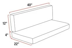 Thomas Payne® - 40" RV Dinette Replacement Cushions -Rv Equipment 2021100491 8
