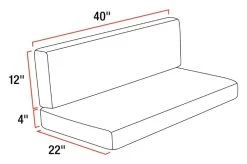 Thomas Payne® 2021100494 - 40" Norlina RV Dinette Replacement Cushions 17 Thomas Payne® 2021100494 - 40" Norlina RV Dinette Replacement Cushions -Rv Equipment 2021100494 8