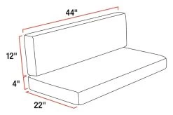 Thomas Payne® - 44" RV Dinette Replacement Cushions -Rv Equipment 2021100501 8