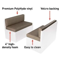 Thomas Payne® 2021100502 - 44" Grummond RV Dinette Replacement Cushions -Rv Equipment 2021100502 2