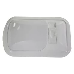 Arcon® 20725 - Euro Style Oblong Surface Mount LED Single Bulb Overhead Light With Switch (8.0"L X 4.8"W)