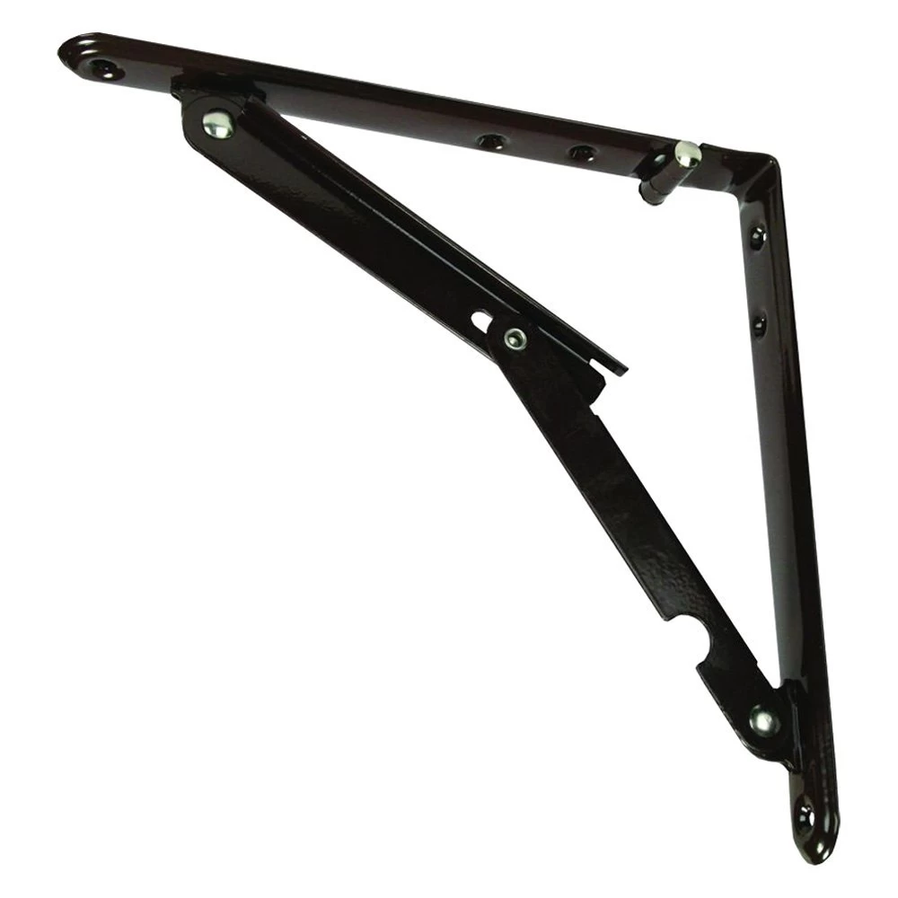 JR Products® - 7.75" X 7.75" Brown Folding Shelf Bracket 3 JR Products® - 7.75" X 7.75" Brown Folding Shelf Bracket