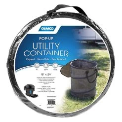 Camco® - Black PopUp Utility Container -Rv Equipment 42893 3