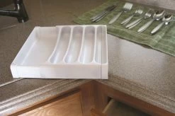 Camco® 43503 - White Plastic Adjustable Cutlery Tray 9 Camco® 43503 - White Plastic Adjustable Cutlery Tray -Rv Equipment 43503 4