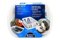 Camco® 43517 - Black Plastic Galley Sink Kit -Rv Equipment 43517 5 1