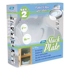 Camco® 43601 - White Plastic Stack-A-Plate™ Stand Set -Rv Equipment 43601 7