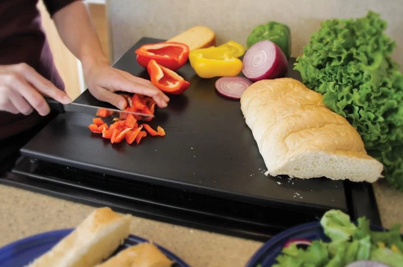 Camco® 43704 - Black Decor Mate Stove Topper 6 Camco® 43704 - Black Decor Mate Stove Topper - Image 4