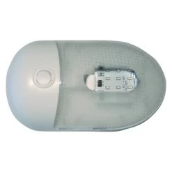 Diamond Group® - Oblong 175 Lm Surface Mount LED Single Bulb Overhead Light With Switch (7.5"L X 4.3"W X 1.8"D)