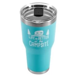 Camco® - "Life Is Better At The Campsite" 30 Oz. Stainless Steel Thermo Tumbler With "Life Is Better At The Campsite" Logo 11 Camco® - "Life Is Better At The Campsite" 30 Oz. Stainless Steel Thermo Tumbler With "Life Is Better At The Campsite" Logo -Rv Equipment 53058 3