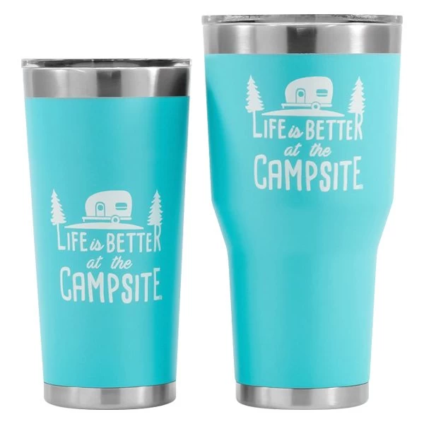 Camco® - "Life Is Better At The Campsite" 30 Oz. Stainless Steel Thermo Tumbler With "Life Is Better At The Campsite" Logo 7 Camco® - "Life Is Better At The Campsite" 30 Oz. Stainless Steel Thermo Tumbler With "Life Is Better At The Campsite" Logo - Image 6
