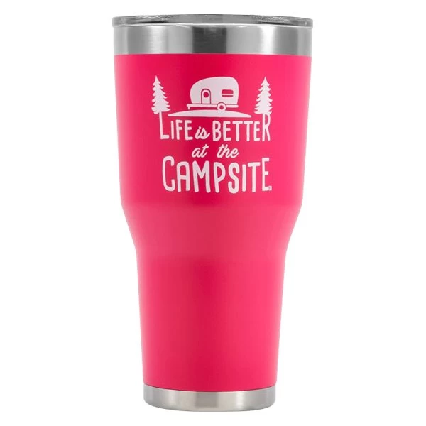 Camco® - "Life Is Better At The Campsite" 30 Oz. Stainless Steel Thermo Tumbler With "Life Is Better At The Campsite" Logo 3 Camco® - "Life Is Better At The Campsite" 30 Oz. Stainless Steel Thermo Tumbler With "Life Is Better At The Campsite" Logo - Image 2