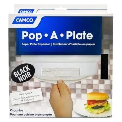 Camco® 57006 - Black Plastic Pop-A-Plate™ Dispenser 9 Camco® 57006 - Black Plastic Pop-A-Plate™ Dispenser -Rv Equipment 57006 3