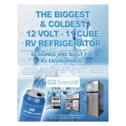 Way Interglobal® BCD280WEV804H-6/LHH - Everchill™ 11 Cu Ft 2 Doors Left Hand RV Refrigerator -Rv Equipment bcd280wev804h 6 lhh 11