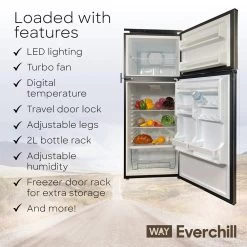 Way Interglobal® BCD280WEV804H-6/LHH - Everchill™ 11 Cu Ft 2 Doors Left Hand RV Refrigerator -Rv Equipment bcd280wev804h 6 lhh 6
