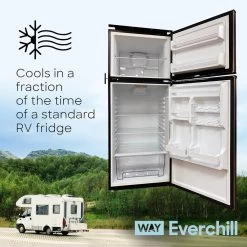 Way Interglobal® BCD280WEV804H-6/LHH - Everchill™ 11 Cu Ft 2 Doors Left Hand RV Refrigerator -Rv Equipment bcd280wev804h 6 lhh 7