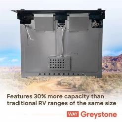 Way Interglobal® - Greystone™ RV Gas Cooking Range -Rv Equipment cf rv17 6