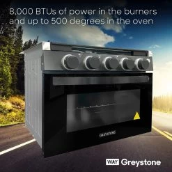 Way Interglobal® - Greystone™ RV Gas Cooking Range -Rv Equipment cf rv17 7