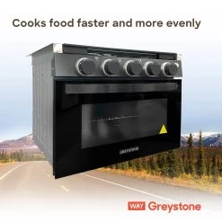 Way Interglobal® - Greystone™ RV Gas Cooking Range -Rv Equipment cf rv17 8