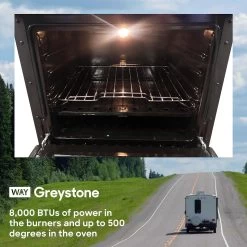 Way Interglobal® - Greystone™ RV Gas Cooking Range -Rv Equipment cf rv21 5