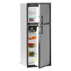 Dometic RV® - Americana 2™ DM2872 8 Cu Ft Gray Right Hand AC/DC Built-In Double Door RV Refrigerator & Freezer