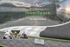 Mobile InnerSpace® - Luxury Deluxe Series Memory Foam 80" X 48" Gray RV Bunk Mattress With Green Trim 80"L X 48"W X 8"H -Rv Equipment ld4880 2